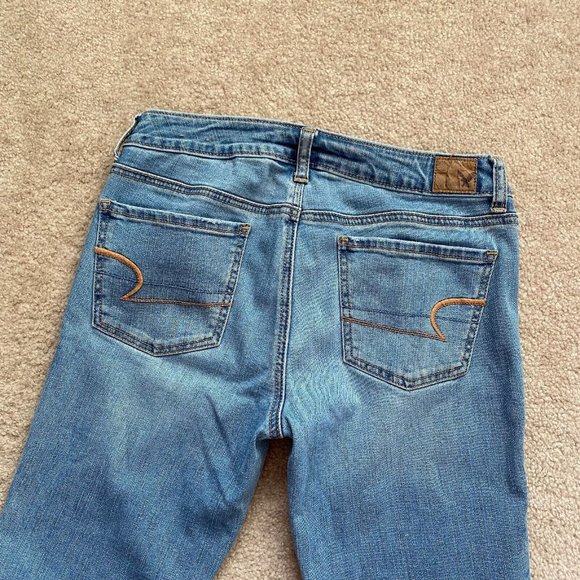 American Eagle 8 Long Jegging Super Stretch Denim Jeans Actual W 29.5 x I 31 1/4 - Picture 6 of 11